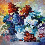 Алмазное рисование Букет весенних цветов Л.Афремов 40х40 см фотография