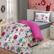 Комплект детского постельного белья сатин Hobby Meow pink