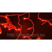 Плей-лайт LED БАХРОМА (30х12) 240В красный шнур белый, длина 8,4 метра, 27,6W фото