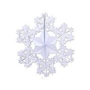 Фигура Снежинка №2 фольг белая 90см фото