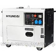 Генератор дизельный Hyundai DHY6000SE, 230 В, 5.0 кВт, электростартер, 152 кг, professional фотография