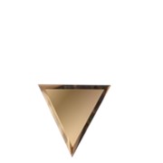 Зеркальная бронзовая плитка “ПОЛУРОМБ“ с фацетом 10 мм (300x255мм) фото