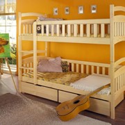 Мебель корпусная из массивной древесины, Двухъярусная кровать Дмитрий (бук) фото
