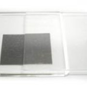 Прозрачный квадратный магнит на холодильник фото