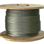 Канат ГОСТ 3066-80 D= 1,9-27,5 мм, Покрытие: оцинкованный светлый черный фото