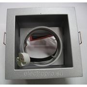 Светильник прямоугольный 1хMR16 1х50W серый фото