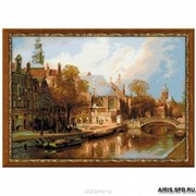 Набор для вышивания крестиком Риолис 1189 “Амстердам. Старая церковь и Церковь св.Николая Чудотворца фотография