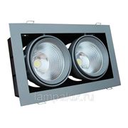 Светильник Grazioso 2 LED 2x30 3000К серый прозрачный фотография