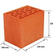 Керамический блок 220x188x250 mm
