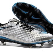 Футбольные бутсы Nike HyperVenom Phantom FG Metallic Silver/Blue/Black фото
