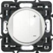 Светорегулятор кнопочный Legrand Celiane 400Вт с лицевой панелью (белый) фото