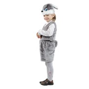 Детский карнавальный костюм Заяц серый фото
