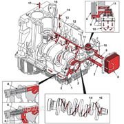 Схема системы смазки двигателя Cummins ISF 2.8 фотография