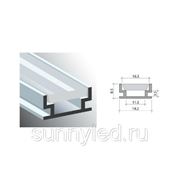 Профиль для светодиодной ленты алюминиевый PR-AL-02 фото