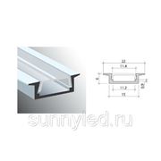Профиль для светодиодной ленты алюминиевый PR-AL-06 фото