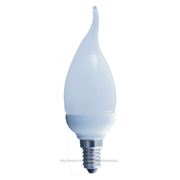 Лампа энергосберегающая Ecola candle EIC/DN 9W 220V E-14 2700K Свеча на ветру 130х40 фото