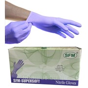 Перчатки смотровые одноразовые нестерильные нитриловые SFM (100 шт.) Размер S