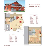 Проект жилой дом тип №8 206 м² фото