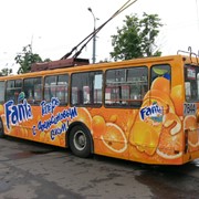 Реклама на транспорте Одесса