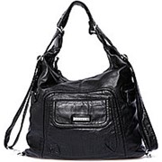 Сумка-рюкзак женская черная фотография
