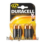 Батарейка DURACELL AA LR6 4шт на блистере фото