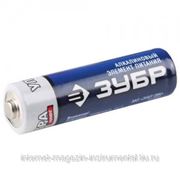 Батарейка ЗУБР "УЛЬТРА-ПЛЮС" щелочная (алкалиновая), тип AA, 1,5В, 4шт на карточке