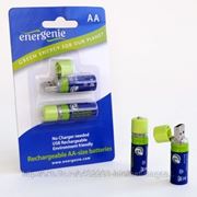 Аккумулятор Energenie AА (EG-BA-001 Ni-MH) с USB коннектором, 1500 mAh, 2шт.в упаковке фотография