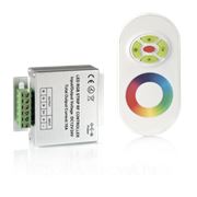 Контроллер для светодиодной ленты RGB 144W 12А с пультом управления цветом (цвет белый)