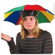 Зонтик - шляпа (одевается на голову) фото