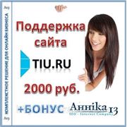 Аутсорсинговая поддержка сайта Tiu.ru, 4-8 часов в месяц