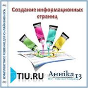 Создание информационных страниц для сайта на tiu.ru фото