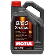 Синтетическое 100% моторное масло Motul 8100 X-CESS 5W40 5л. с высокими эксплуатационными свойствами