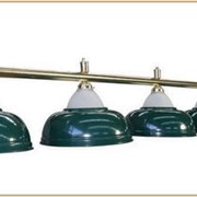 Бильярдный светильник, лампа Luxury Green 3 плафона фотография