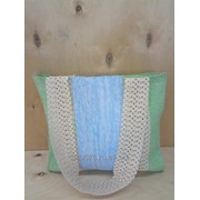 Handwaved cotton textile bag/Текстильная тканая сумка фотография