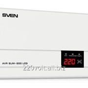 Стабилизатор напряжения SVEN AVR SLIM-500 LCD 154178 фото