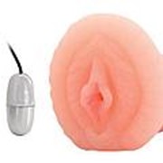Мастурбатор-вагина телесного цвета в комплекте с виброяичком фото