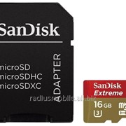 SanDisk Extreme microSDHC Class 10 UHS Class 3 60MB/s 16GB фотография