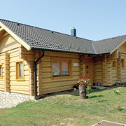 Рубленная баня из лафета фото