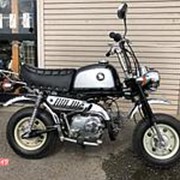 Мопед мокик Honda Monkey Gorilla рама Z50J гв 1995 Minibike задний багажник пробег 6 т.км черный серебристый фотография