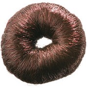 Валик d8см круглый из искусственных волос коричневый фотография
