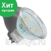 Лампа светодиодная (LED) 3 Вт, 220 В, MR16, теплый белый фото