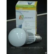 Светодиодная лампа LEDcraft E27 5 ватт холодный белый фотография