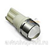Светодиодная лампа T10 1smd с линзой Cree, сверхяркая фото