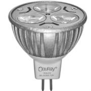 Лампа светодиодная (LED) 3 Вт, 12 В, MR16, теплый белый