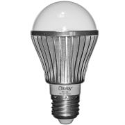 Лампа светодиодная (LED) 220 В, 7 Вт, E27, тепл. свет фото