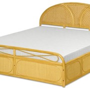 Плетеная двуспальная кровать
