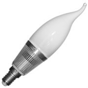 Лампа светодиодная (LED), 3 Вт, холодный белый, 220 В фото