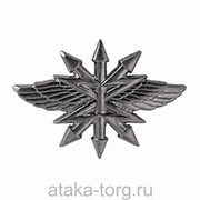 Эмблема петличная Войска связи (полевая нового образца)