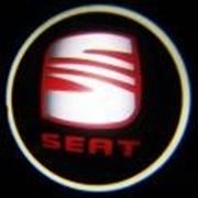Подсветка дверей с логотипом Seat