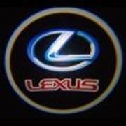 Подсветка дверей с логотипом LEXUS фото